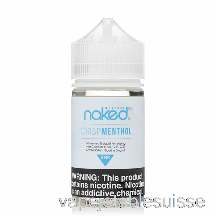 Vape Suisse Crisp Menthol - Nu 100 Menthol - 60ml 12mg